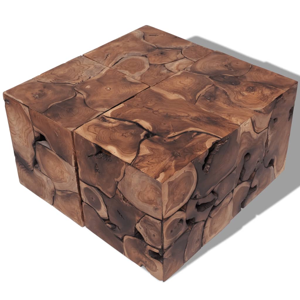 Vidaxl 1 2 4x Stool Solid Teak Retro Wooden Side Coffee Table Vidaxl 1 2 4x Stool Solid Teak Retro