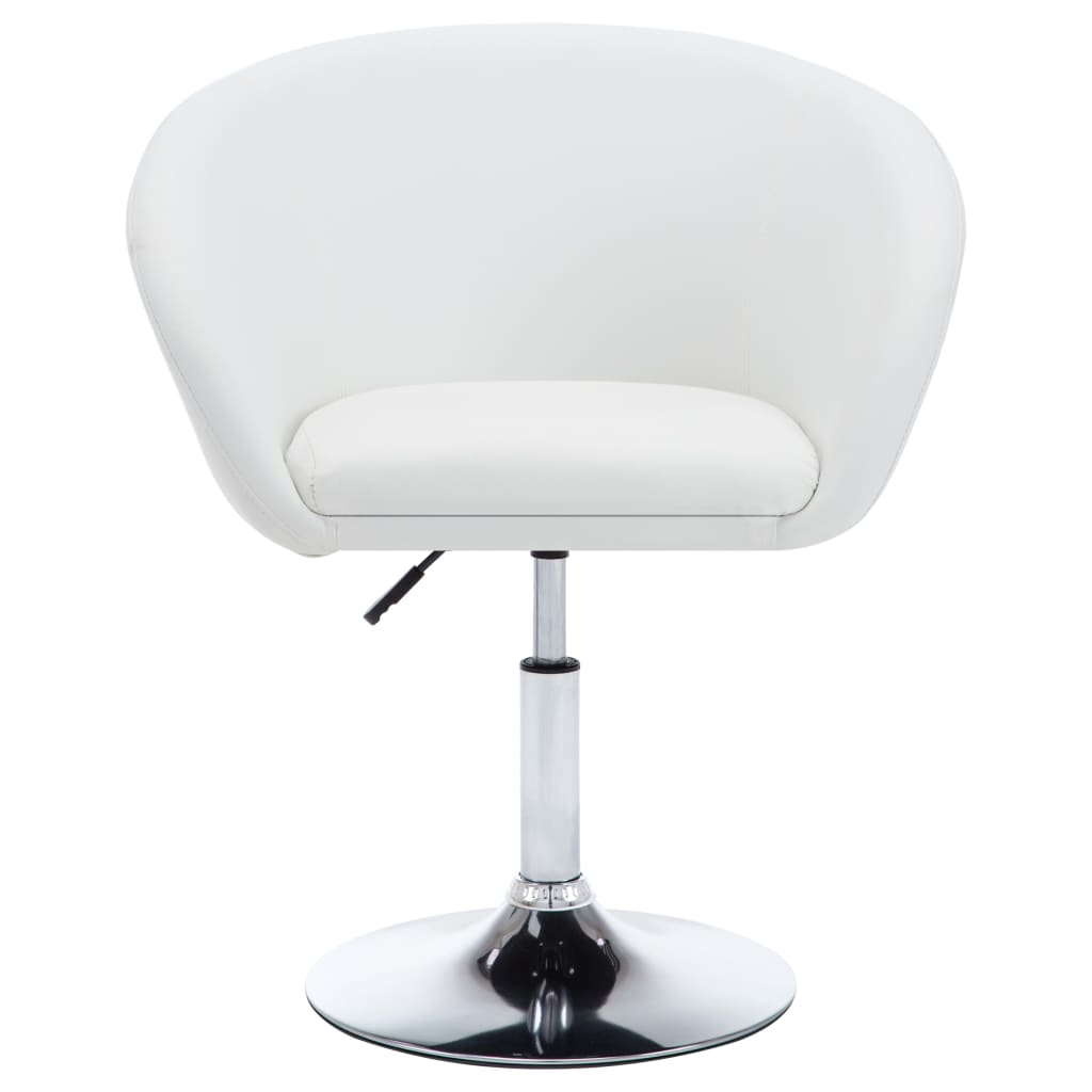 vidaXL Sillas Comedor Giratorias Piel Sintética Blancas Sillón de ... vidaXL Sillas Comedor Giratorias Piel Sintética Blancas Sillón de ...