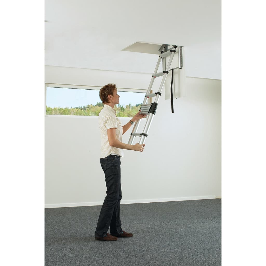 Wide Tread Telesteps Black Line Loft Ladder 2,53m Telescopic Loft