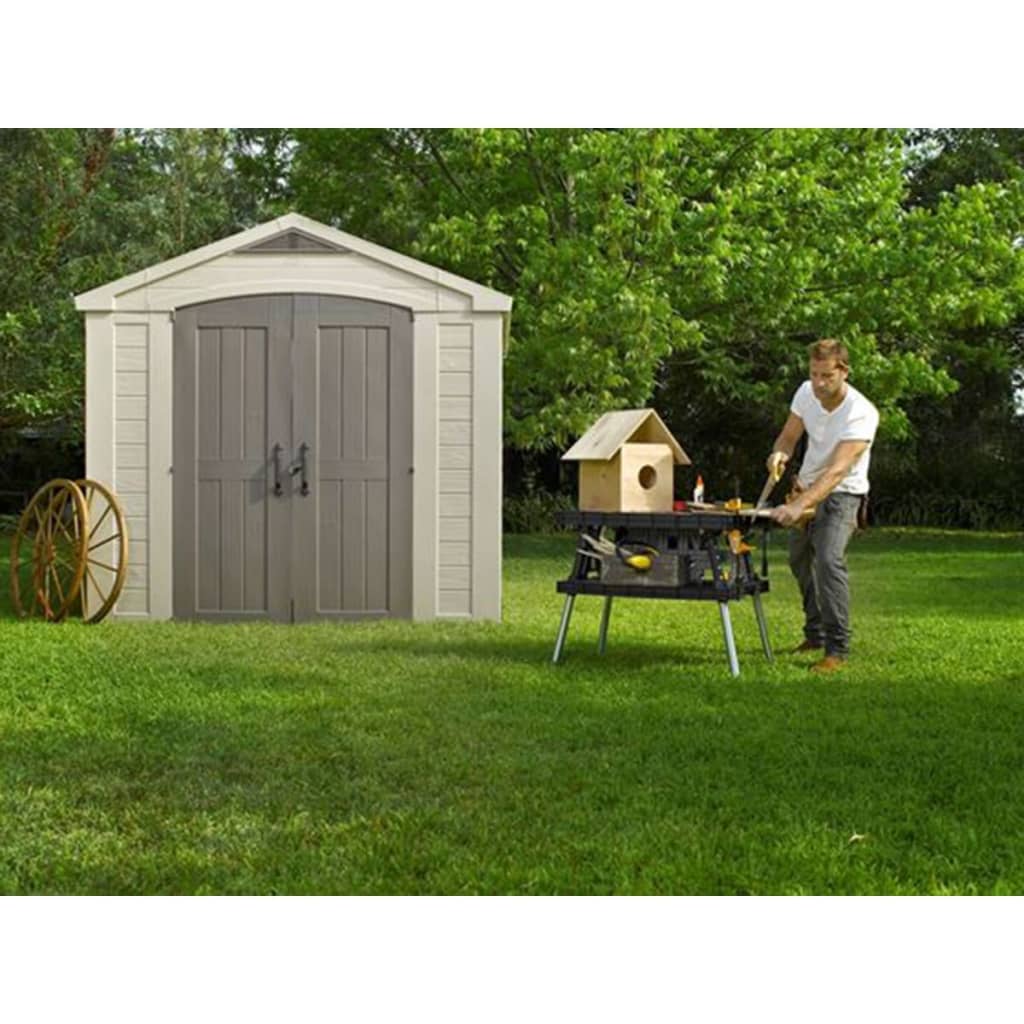 Keter Storage Shed Factor 8x8 211252 | vidaXL.co.uk