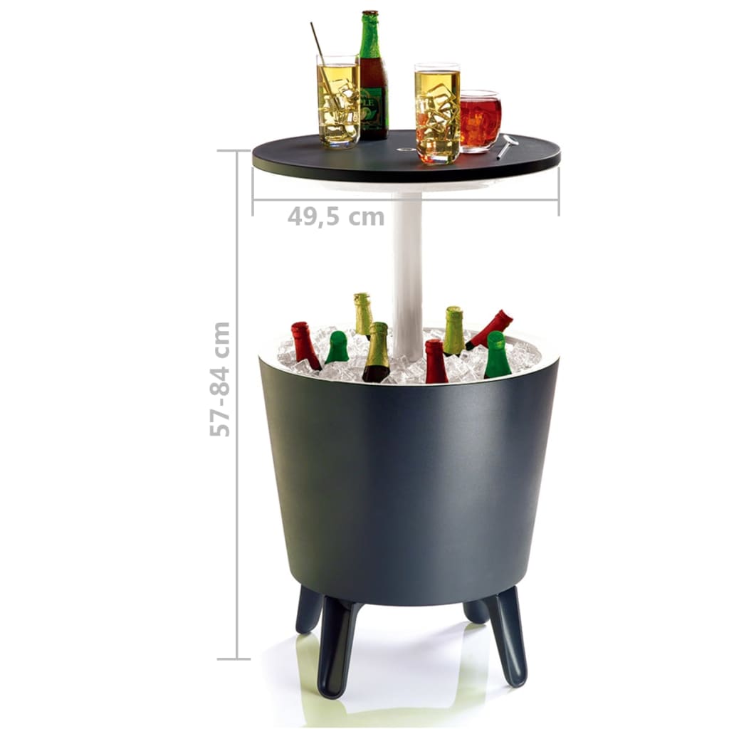 Keter Cool Bar Anthracite Outdoor Drink Wine Storage