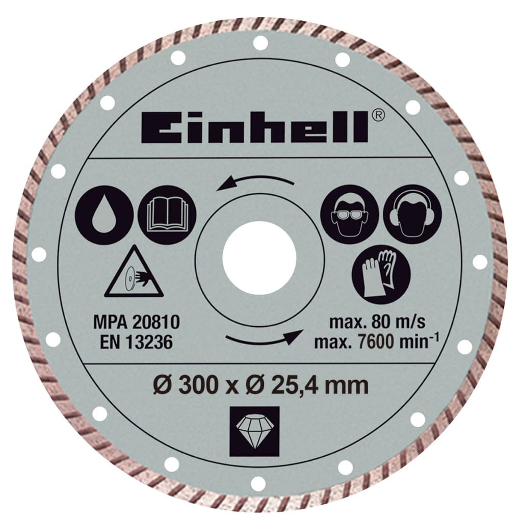 Einhell Turbo Cutting Disc 300 x 25.4 mm for RTSC 920 L vidaXL.co.uk