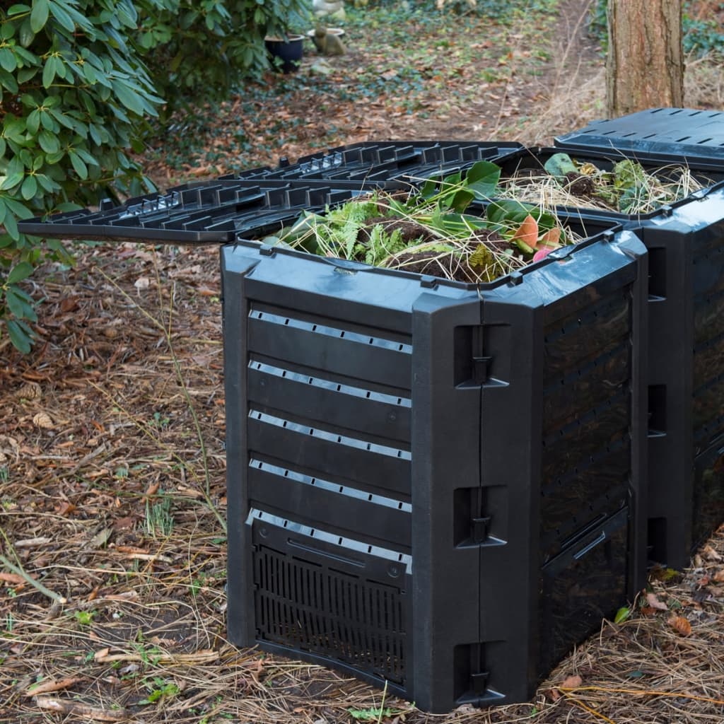 NATURE GARTEN KOMPOSTER ThermoKomposter Kompostbehälter Schwarz 400 L