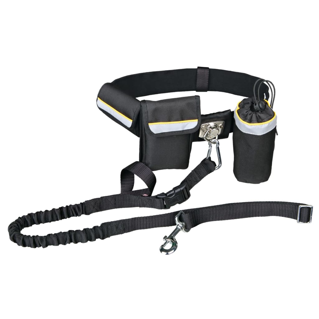 TRIXIE Dog Waist Belt with Leash Black 1275 | vidaXL.co.uk