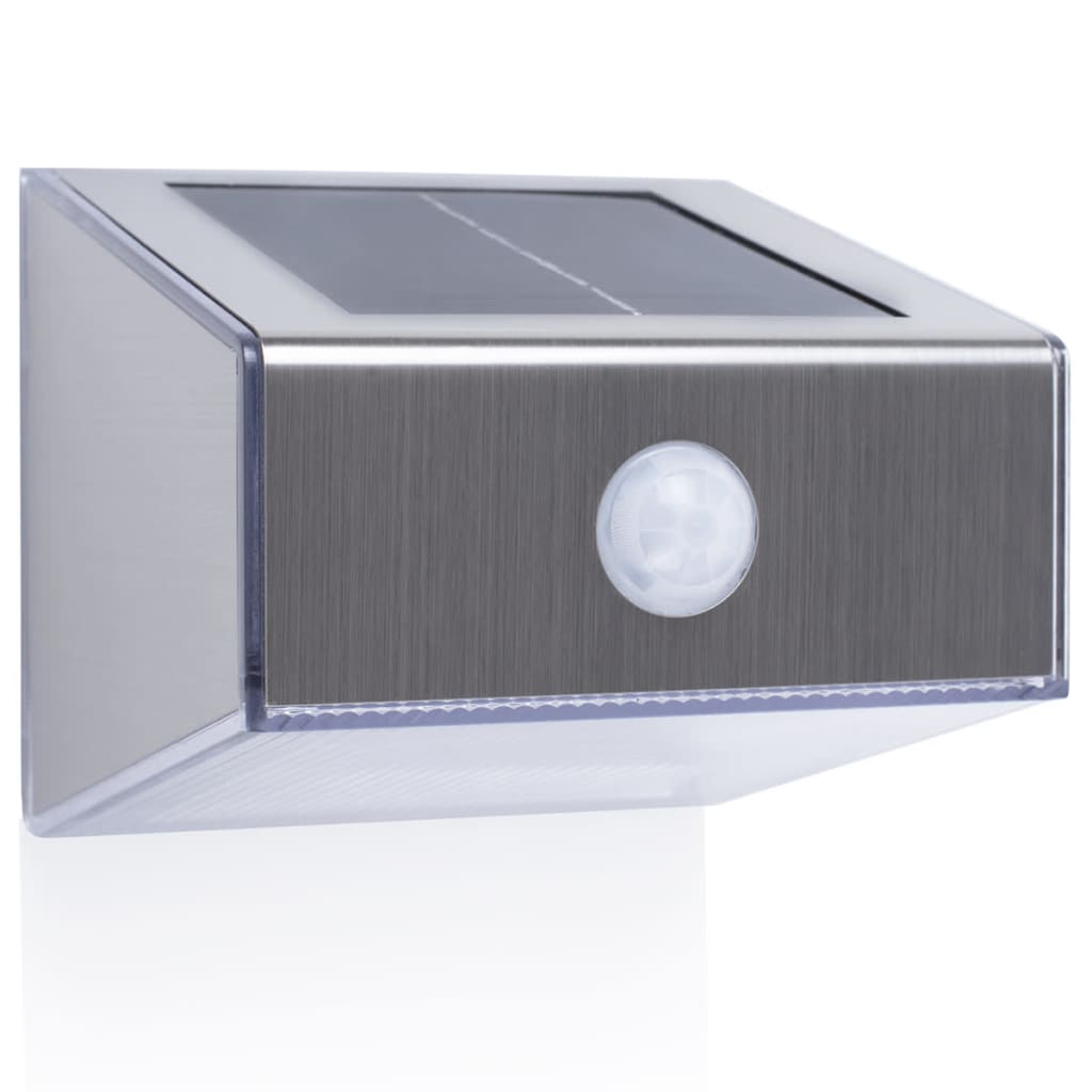 SMARTWARES Solar Wall Light with PIR Sensor Trapezoid Silver 5000.702 vidaXL.co.uk