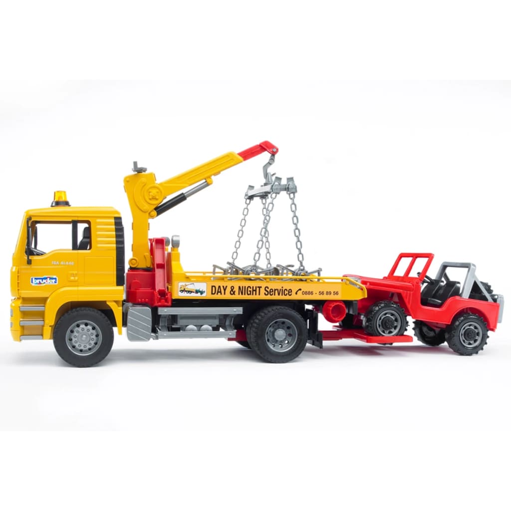 Bruder Tow Truck with Off-Road Vehicle MAN TGA 1:16 02750 | vidaXL.co.uk