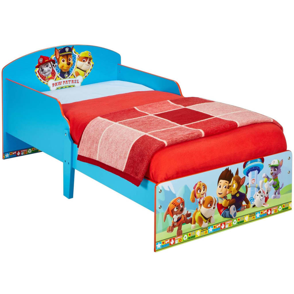 Paw Patrol Toddler Bed 145x59x77 cm Blue WORL268006 vidaXL.co.uk