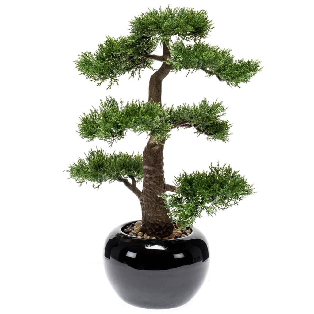 Emerald Artificial Cedar Bonsai Green 47 Cm 420005 