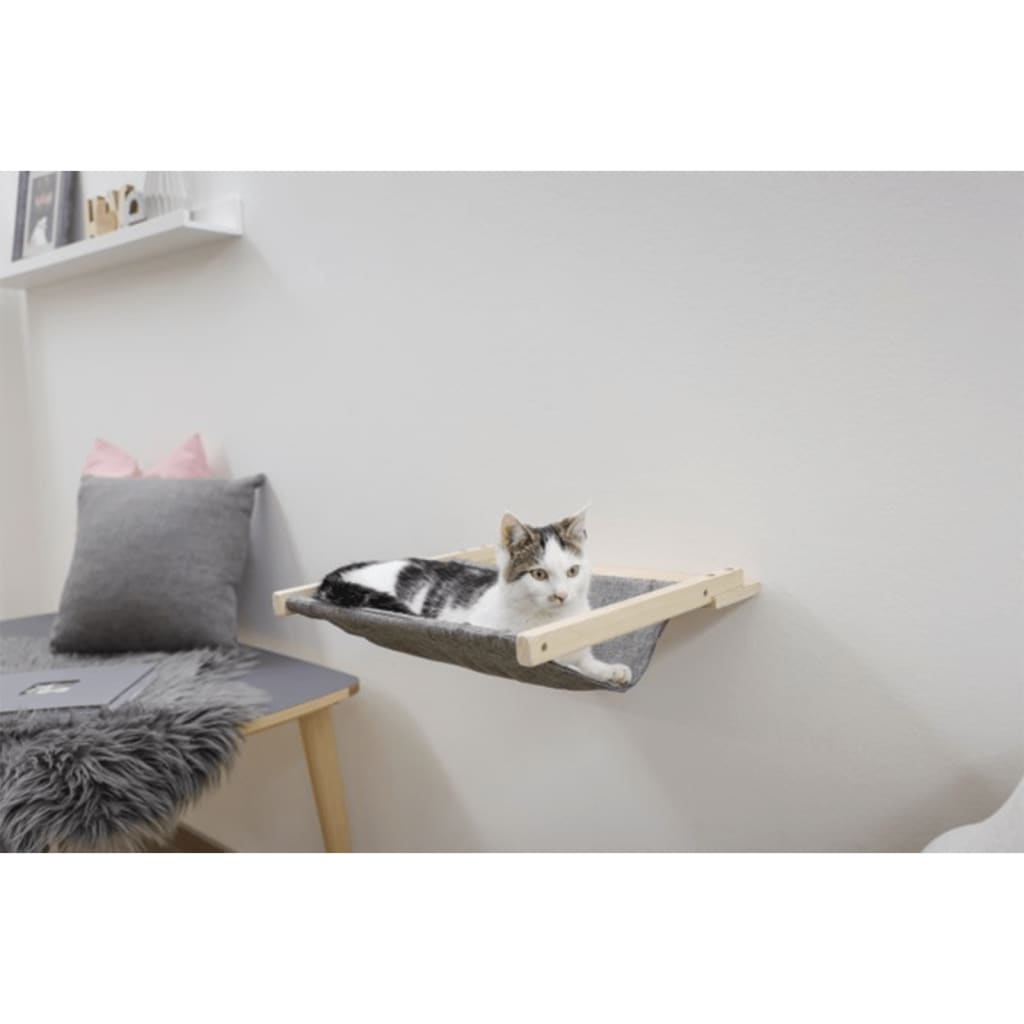 Kerbl WallMounted Cat Hammock Tofana 45x40 cm Grey 81544 vidaXL.co.uk