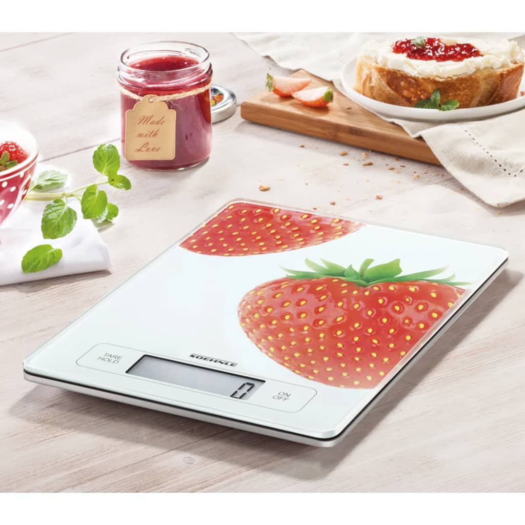 Bilancia Alimentare da Cucina 15 kg Schermo Touch Digitale Bianco