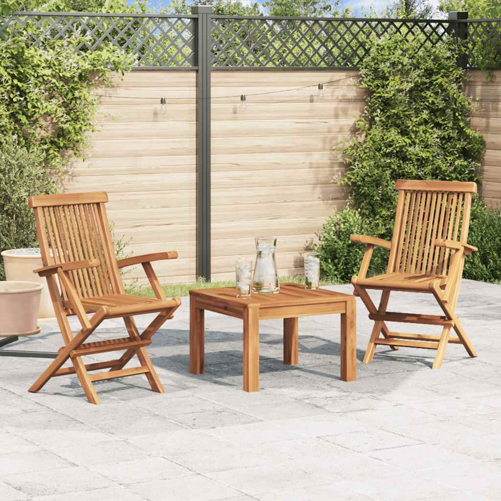 vidaXL Teak Garden Chairs 2 pcs 55x60x89 cm | vidaXL.com.au