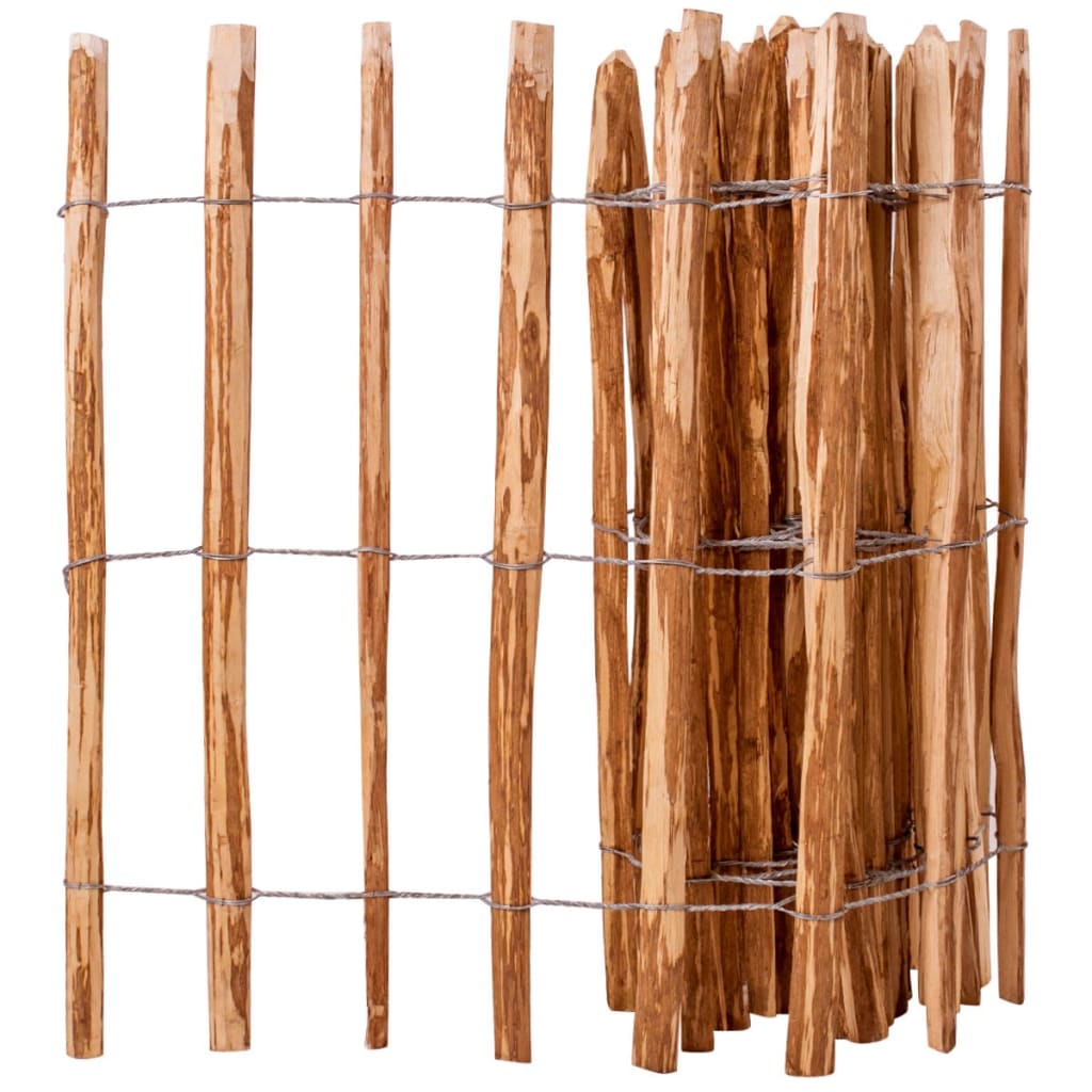 Garden Hazel Wooden Picket Fence Wall Roll Border Barrier Diy Garden Hazel Wooden Picket Fence Wall Roll Border Barrier Diy 90x500cm